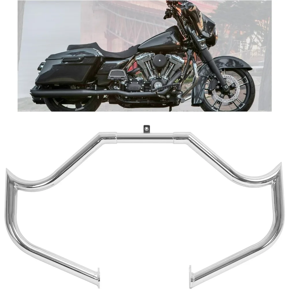 1.5" Engine Guard Crash Bar Compatible with 1997-UP for Harley Davidson Street Glide Electra Glide Road King Replacement for 81013SG14 Steel Silvery
1.5" Engine Guard Crash Bar Compatible with 1997-UP for Harley Davidson Street Glide Electra Glide Road King Replacement for 81013SG14 Steel Silvery