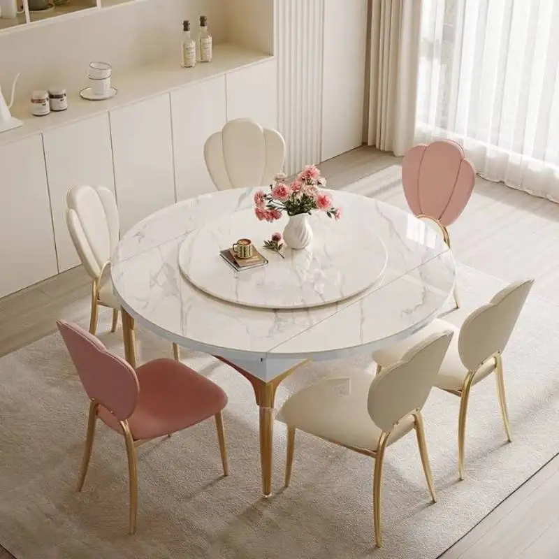 Rotating Tray Dining Table Minimalist Round Space Saving Home Dining Table Kitchen Luxury Nordic Mesas De Restaurante Furniture
Rotating Tray Dining Table Minimalist Round Space Saving Home Dining Table Kitchen Luxury Nordic Mesas De Restaurante Furniture