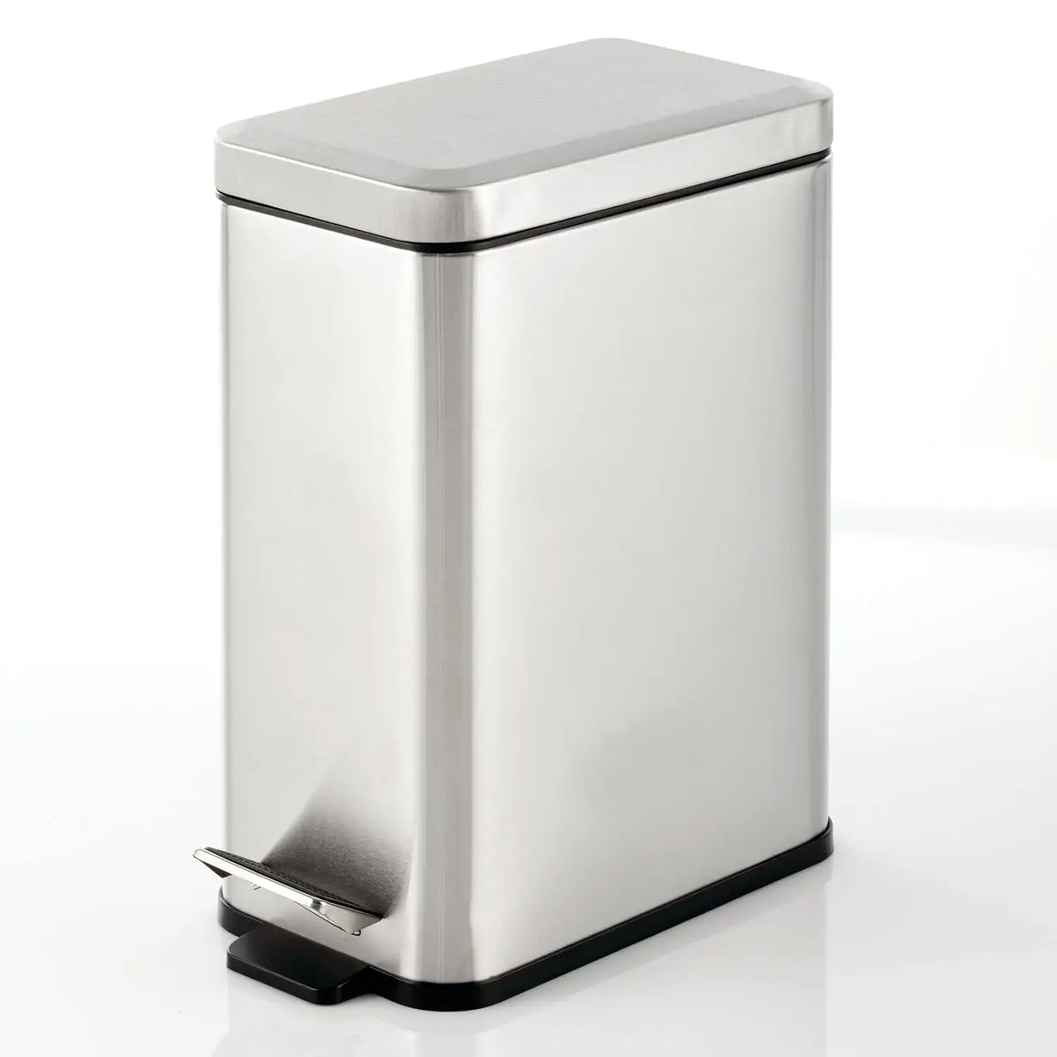 Metal Pedal Bin with Lid and Plastic Bucket for Bathroom Kitchen Office - Brushed Silver
Metal Pedal Bin with Lid and Plastic Bucket for Bathroom Kitchen Office - Brushed Silver