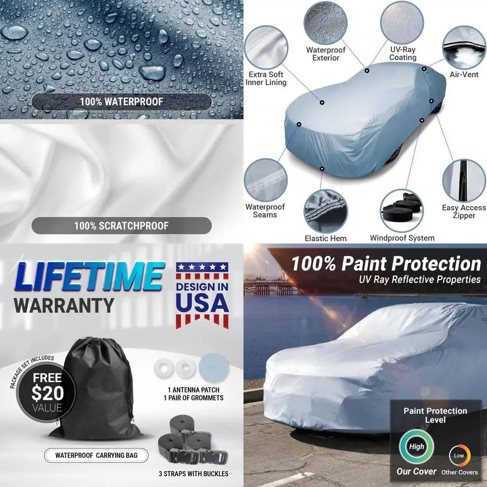 Heavy-Duty Waterproof Car Cover for 1975-1981 Monza 2+2, UV Protection, Custom-Fit Indoor/Outdoor Cover with Straps and Storage
Heavy-Duty Waterproof Car Cover for 1975-1981 Monza 2+2, UV Protection, Custom-Fit Indoor/Outdoor Cover with Straps and Storage