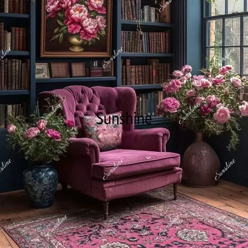 American light luxury fabric sofa hotel clubhouse single leisure chair
American light luxury fabric sofa hotel clubhouse single leisure chair