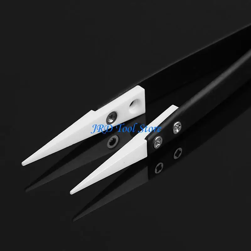 A2UD Ceramic Tips Tweezers Stainless Steel Handle Straight Aimed Tweezers For Coils
A2UD Ceramic Tips Tweezers Stainless Steel Handle Straight Aimed Tweezers For Coils