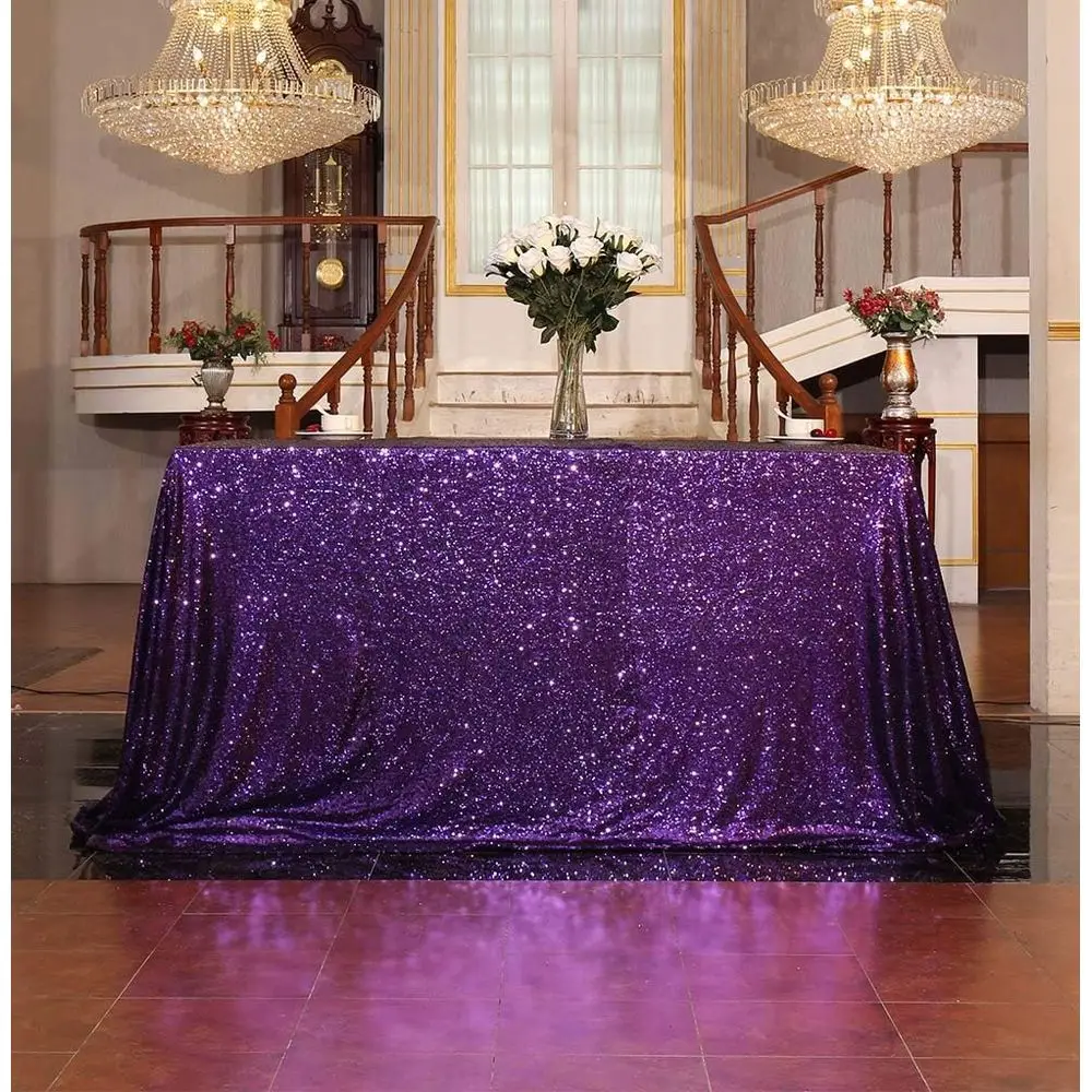 Glittering 50x72 Inch Sequin Table Cover for Weddings and Halloween Celebrations
Glittering 50x72 Inch Sequin Table Cover for Weddings and Halloween Celebrations