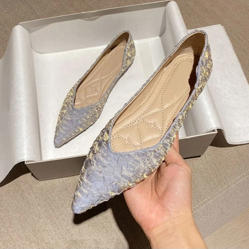 Simple Minimalist Women's Flats with Pointed Toe Low Cut Gentle Style 2026 Spring Summer New Maternity Work Casual
Simple Minimalist Women's Flats with Pointed Toe Low Cut Gentle Style 2026 Spring Summer New Maternity Work Casual