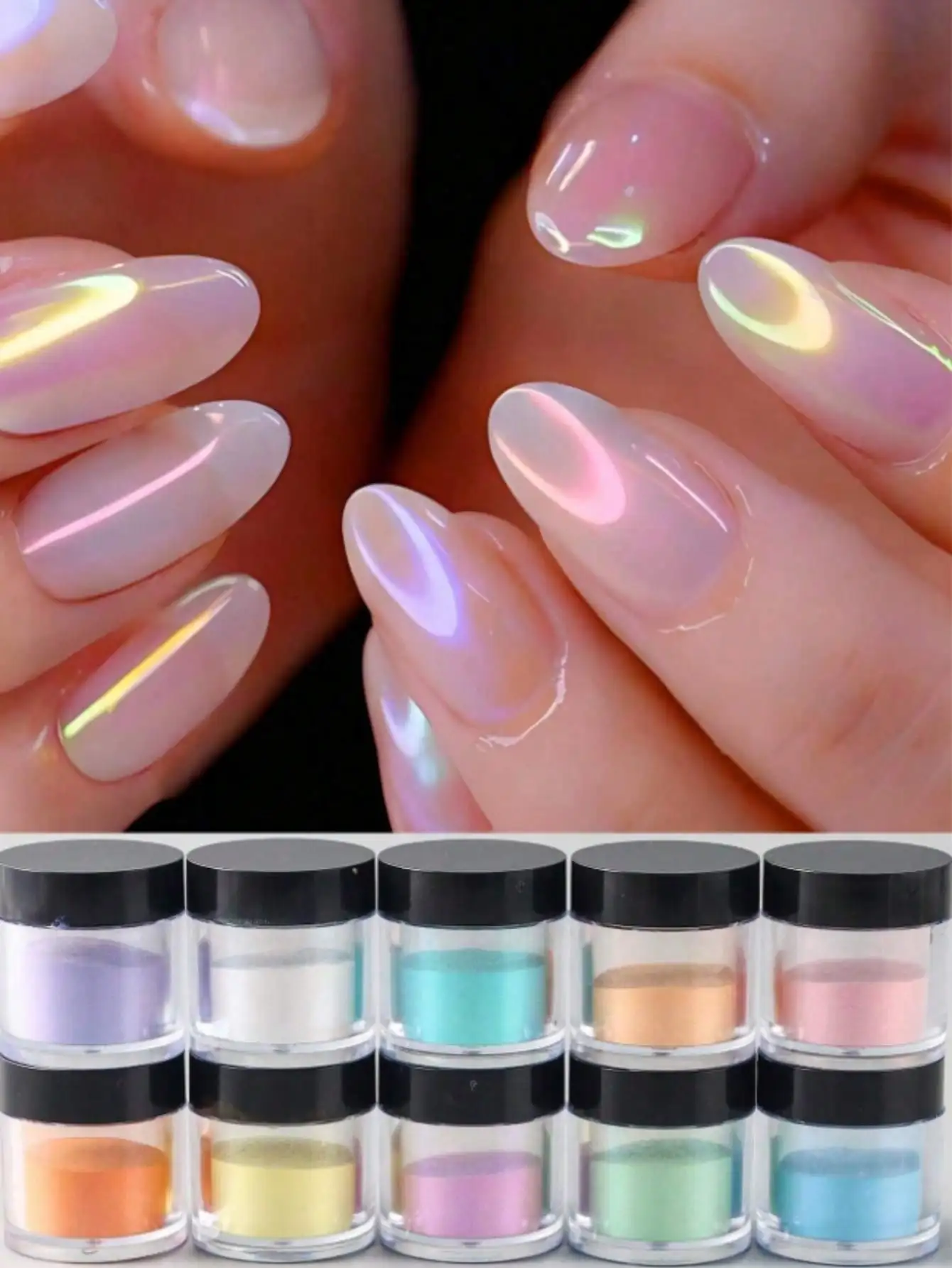 23 Boxes/Set Y2K Style Magic Mirror Powder, Metal Chrome Mirror Nail Glitter Pigment. Luxury Nail Art Decorations & Manicure Accessories. DIY Nail Charms, Gems & Supplies.
23 Boxes/Set Y2K Style Magic Mirror Powder, Metal Chrome Mirror Nail Glitter Pigment. Luxury Nail Art Decorations & Manicure Accessories. DIY Nail Charms, Gems & Supplies.