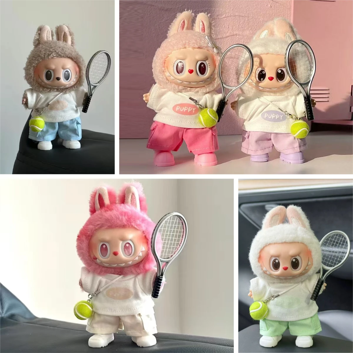 For 15/17cm Labubu Summer T-Shirt Cargo Pants Tennis Sports Outfits Clothing Labubu V1 V2 Cute Doll Diy Clothes Accessories
For 15/17cm Labubu Summer T-Shirt Cargo Pants Tennis Sports Outfits Clothing Labubu V1 V2 Cute Doll Diy Clothes Accessories