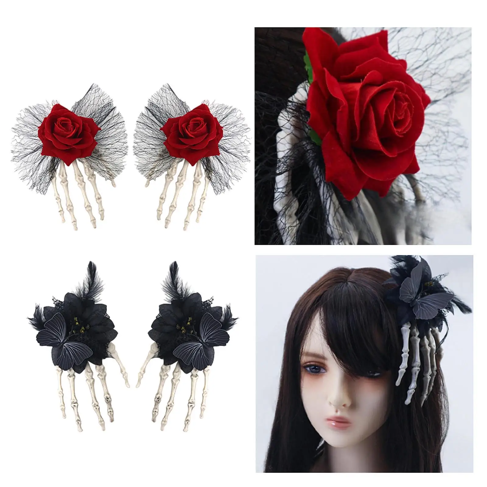 2x Halloween Hair Clips Decor Hairpin for Party Favors Women Cosplay Costume
2x Halloween Hair Clips Decor Hairpin for Party Favors Women Cosplay Costume