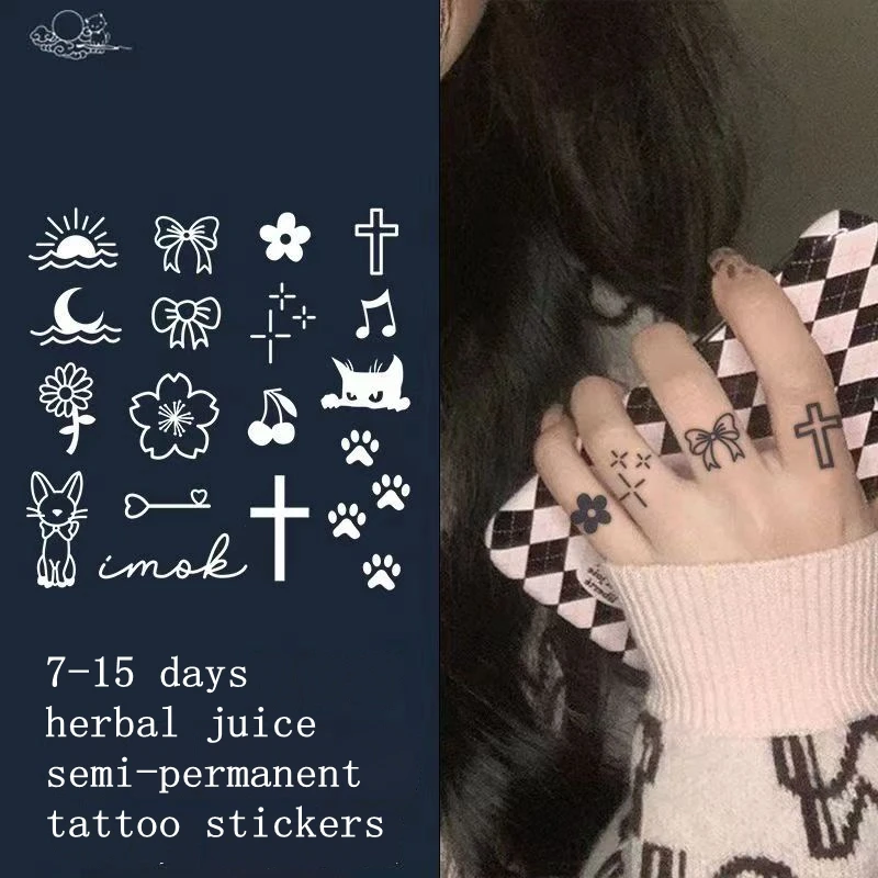 Little Red Flower Cat Finger Juice Ink Tattoos Stickers Body Art Waterproof Men Women Temporary Tattoo Arm Lasting Fake Tattoos
Little Red Flower Cat Finger Juice Ink Tattoos Stickers Body Art Waterproof Men Women Temporary Tattoo Arm Lasting Fake Tattoos