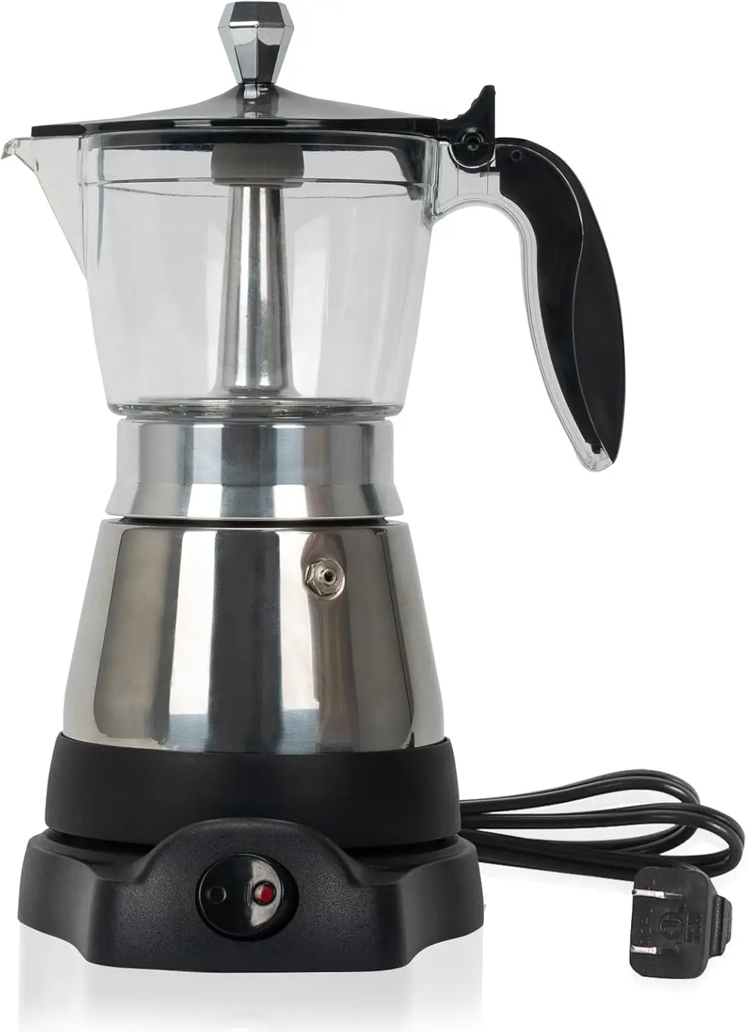 Modern Electric Moka Pot, 6-Cup Espresso Maker with Detachable Base & Overheat Protection for Home Use
Modern Electric Moka Pot, 6-Cup Espresso Maker with Detachable Base & Overheat Protection for Home Use