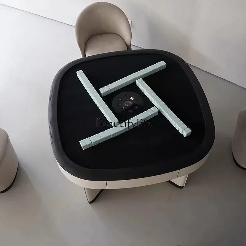 light luxury electric mahjong tables and chairs minimalist cream style automatic mahjong table
light luxury electric mahjong tables and chairs minimalist cream style automatic mahjong table