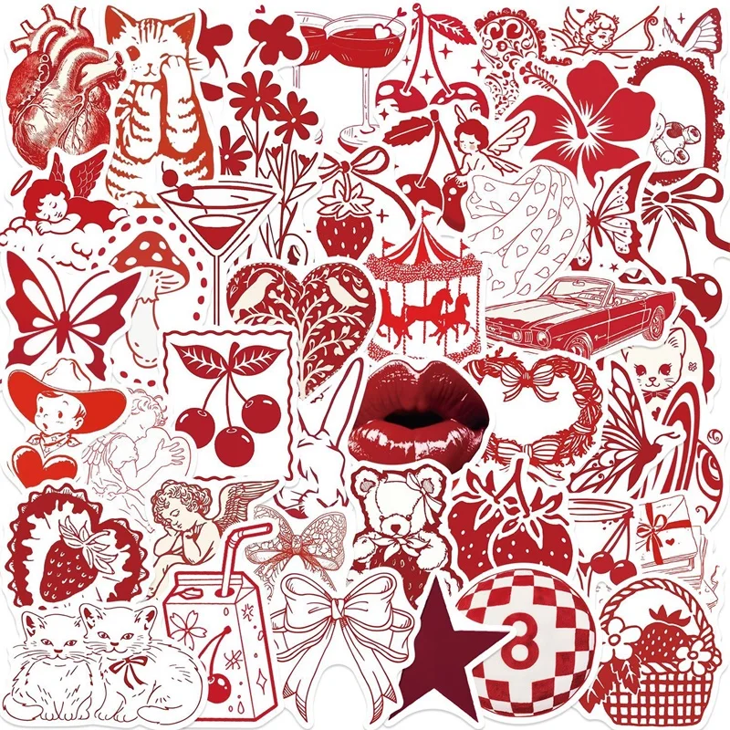 10/30/50PCS Simple Valentine's Day PVC Sticker Aesthetic DIY Decoration Phone Laptop Luggage Skateboard Graffiti Decals
10/30/50PCS Simple Valentine's Day PVC Sticker Aesthetic DIY Decoration Phone Laptop Luggage Skateboard Graffiti Decals