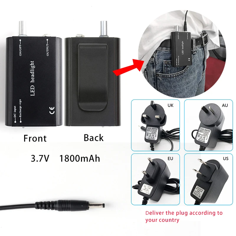 Dental LED Light Battery Rechargeable Extra Battery with Charger for Headlight Surgical Dental Loupes 2.5X 3.5X Binocular
Dental LED Light Battery Rechargeable Extra Battery with Charger for Headlight Surgical Dental Loupes 2.5X 3.5X Binocular
