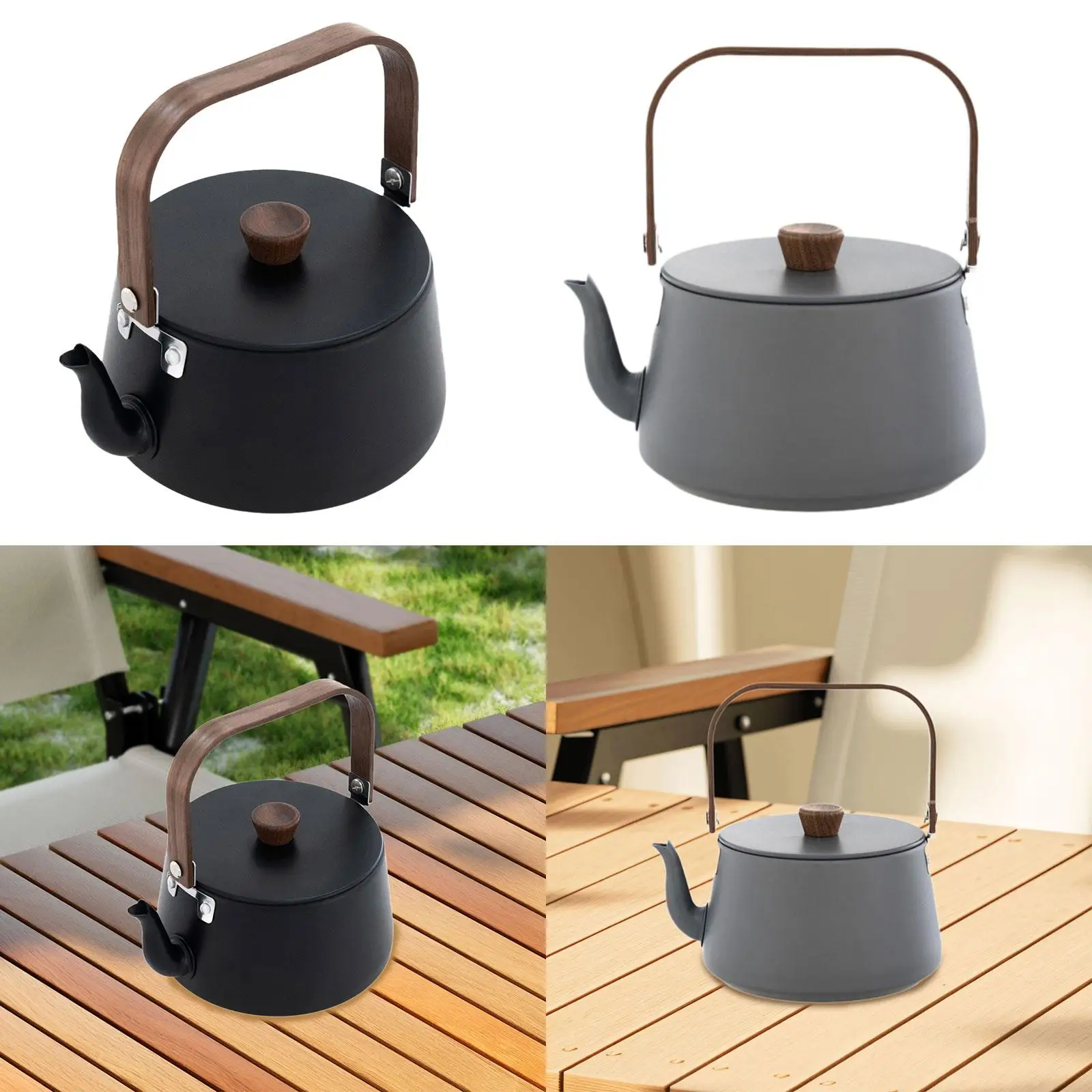 Outdoor Water Pot Easy to Carry Compact Versatile Aluminum Alloy Cookware with Wood Handle Teapot for Travel Picnic Traveller
Outdoor Water Pot Easy to Carry Compact Versatile Aluminum Alloy Cookware with Wood Handle Teapot for Travel Picnic Traveller