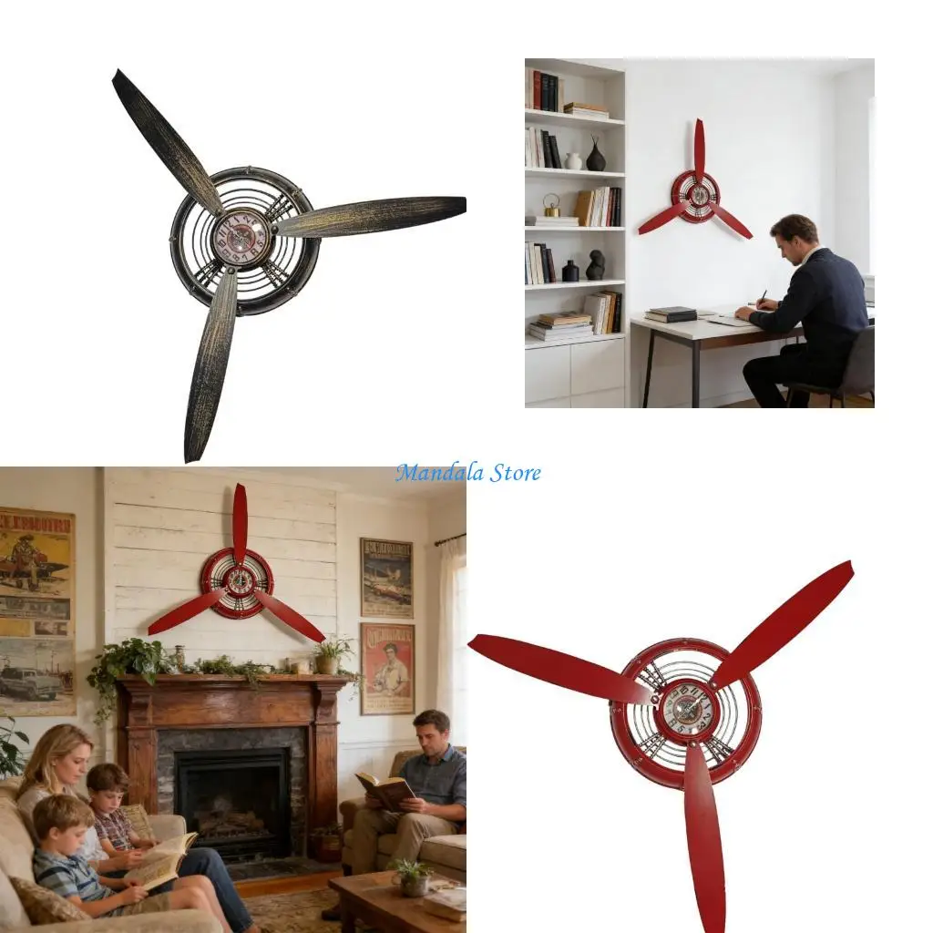 U2JC Traditional Fan Clock Wall Deck Iron Building Gift for Father
U2JC Traditional Fan Clock Wall Deck Iron Building Gift for Father