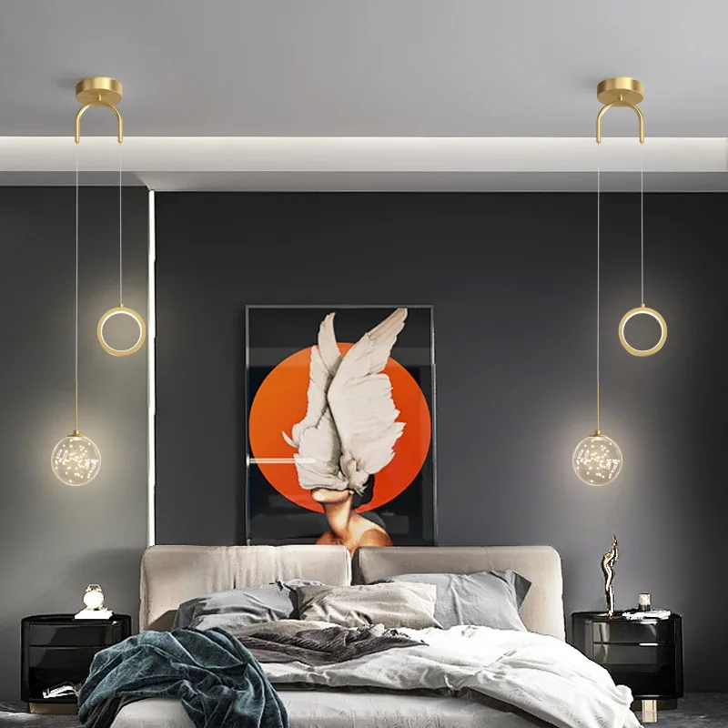 Modern Minimalist Creative Bedside Small LED Chandelier Starry Nordic Art Luxury Pendant Lamps Bedroom Study Long Line Lighting
Modern Minimalist Creative Bedside Small LED Chandelier Starry Nordic Art Luxury Pendant Lamps Bedroom Study Long Line Lighting