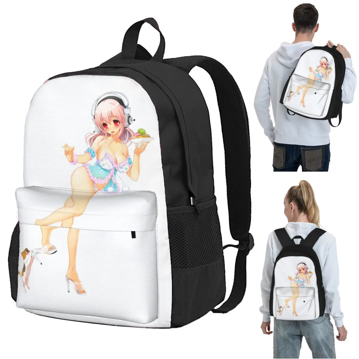 Cat Sonico Backpack Student BookBag Kids School Bag Computer Shoulder Bags for Boys Girls
Cat Sonico Backpack Student BookBag Kids School Bag Computer Shoulder Bags for Boys Girls