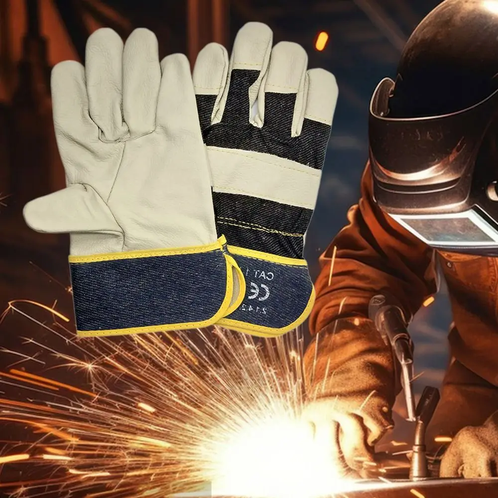 Tool White Welding Gloves Leather Wear Resistant Protective Mittens Welder Supplies Comfortable Work Safe Gloves Workplace
Tool White Welding Gloves Leather Wear Resistant Protective Mittens Welder Supplies Comfortable Work Safe Gloves Workplace