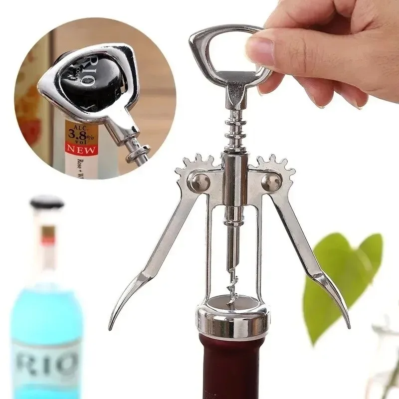 Wine Opener Multifunctional Corkscrew Bottle Opener Zinc Alloy Cork Remover Premium Winged Wine Bottle Opener
Wine Opener Multifunctional Corkscrew Bottle Opener Zinc Alloy Cork Remover Premium Winged Wine Bottle Opener
