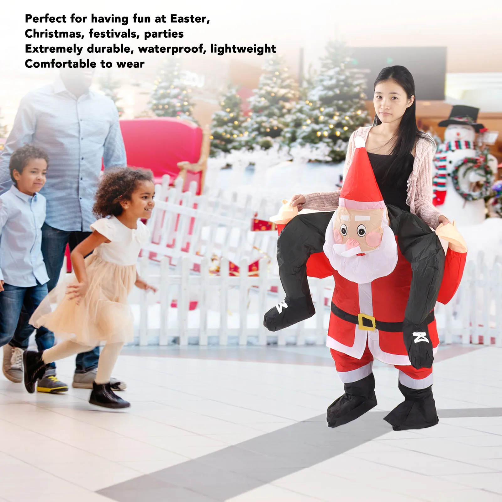 Костюм Санты, костюм Санты, забавный костюм Деда Мороза для Деда Мороза, надувное шоу, вечерние, косплей, реквизит для ролевых игр, костюм Санты для верховой езды
Костюм Санты, костюм Санты, забавный костюм Деда Мороза для Деда Мороза, надувное шоу, вечерние, косплей, реквизит для ролевых игр, костюм Санты для верховой езды