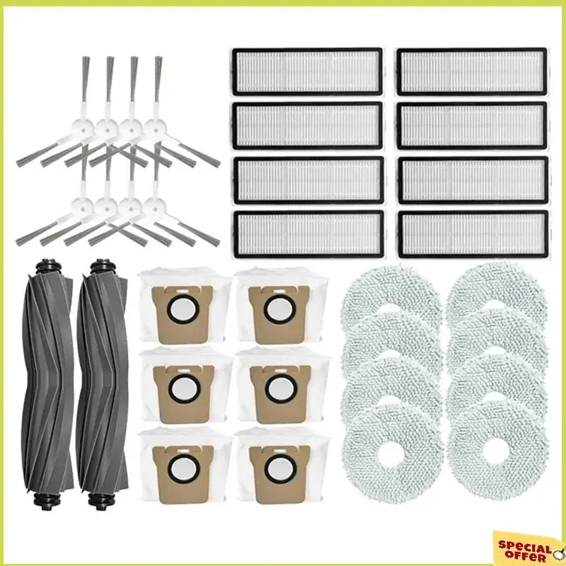 A35R для Dreame Bot L10s Pro L10s Ultra, детали робота-пылесоса, основная боковая щетка, фильтр Hepa, швабра, тряпка, мешки для пыли
A35R для Dreame Bot L10s Pro L10s Ultra, детали робота-пылесоса, основная боковая щетка, фильтр Hepa, швабра, тряпка, мешки для пыли