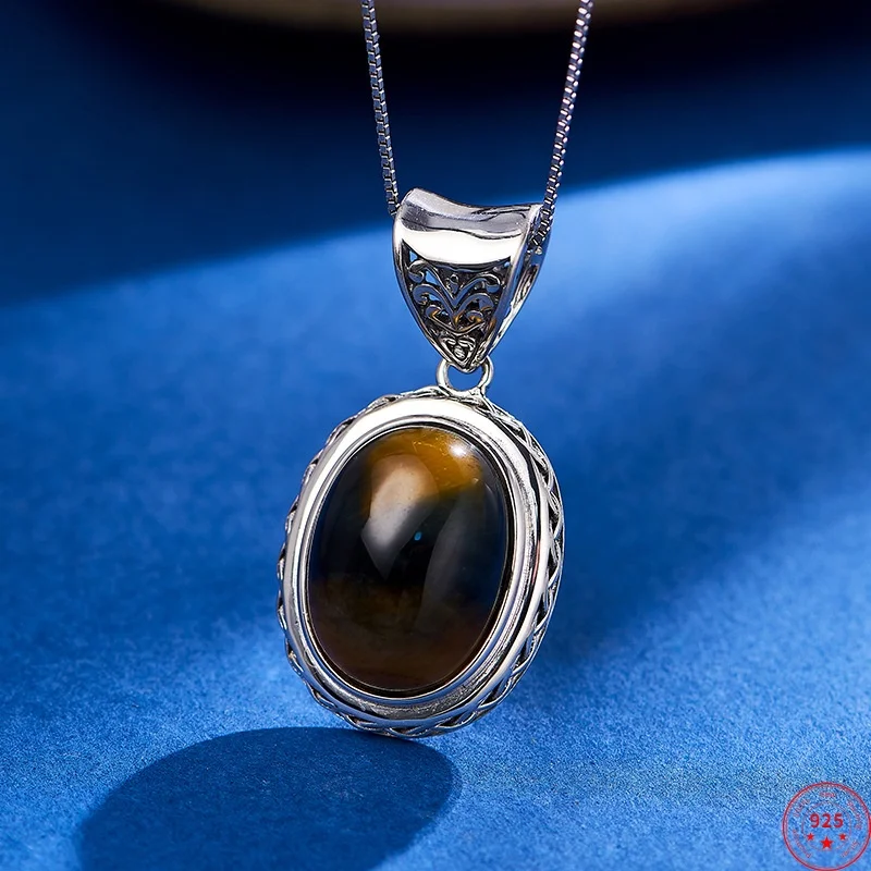 Подвески из стерлингового серебра 925 пробы для женщин и мужчин в стиле ретро, этнический стиль, инкрустированный тигровый глаз, очаровательные модные ювелирные изделия, оптовая продажа
Подвески из стерлингового серебра 925 пробы для женщин и мужчин в стиле ретро, этнический стиль, инкрустированный тигровый глаз, очаровательные модные ювелирные изделия, оптовая продажа