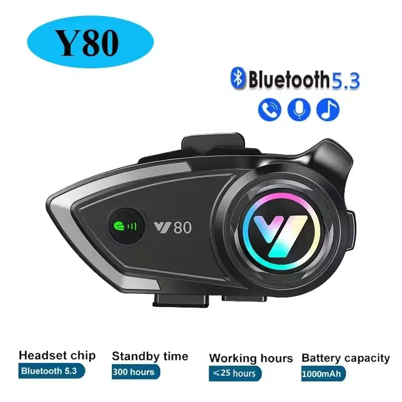 Y80 Motorcycle Helmet Bluetooth Headset Wireless Earphone for Riders Moto GPS Waterproof Headphone V5.3 Handsfree Call Music
Y80 Motorcycle Helmet Bluetooth Headset Wireless Earphone for Riders Moto GPS Waterproof Headphone V5.3 Handsfree Call Music