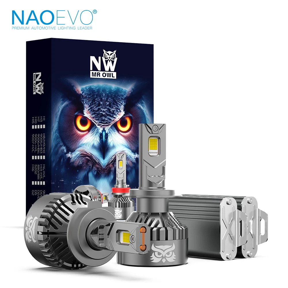 NAOEVO NW Led Headlight 220W Owl Design H4 H7 H11 Car Light Bulb H1 H13 9005 9006 9007 Auto Headlamp Canbus Automotive Led
NAOEVO NW Led Headlight 220W Owl Design H4 H7 H11 Car Light Bulb H1 H13 9005 9006 9007 Auto Headlamp Canbus Automotive Led