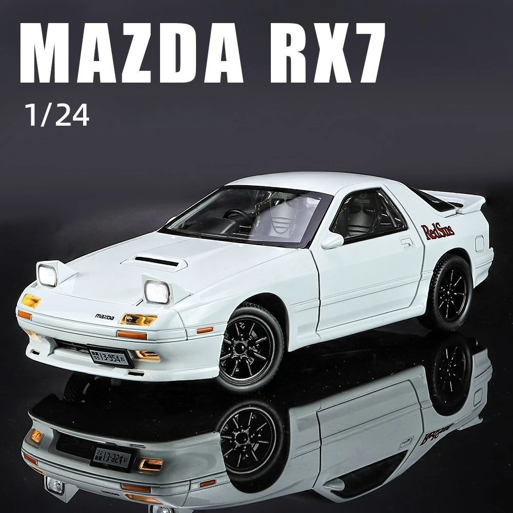 Масштабная модель автомобиля Mazda RX7-FC 1:24, имитация спортивного автомобиля JDM, украшение, детская игрушка, подарок, коллекционная литая модель из сплава
Масштабная модель автомобиля Mazda RX7-FC 1:24, имитация спортивного автомобиля JDM, украшение, детская игрушка, подарок, коллекционная литая модель из сплава