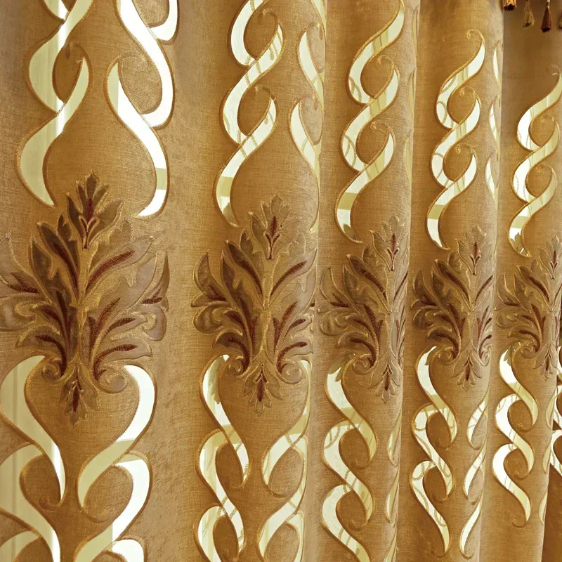 European Jacquard Chenille Shade Curtains for Living Dining Room Bedroom Window Curtain Luxury Curtain Embroidery Customize
European Jacquard Chenille Shade Curtains for Living Dining Room Bedroom Window Curtain Luxury Curtain Embroidery Customize