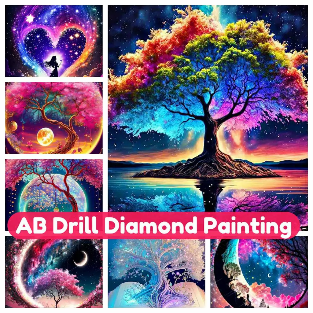 Diamond Painting Kit for Kids, 5D DIY Handmade Moon Tree Landscape, Full Drill, Round, Square, Diamond Embroidery, Gift
Diamond Painting Kit for Kids, 5D DIY Handmade Moon Tree Landscape, Full Drill, Round, Square, Diamond Embroidery, Gift