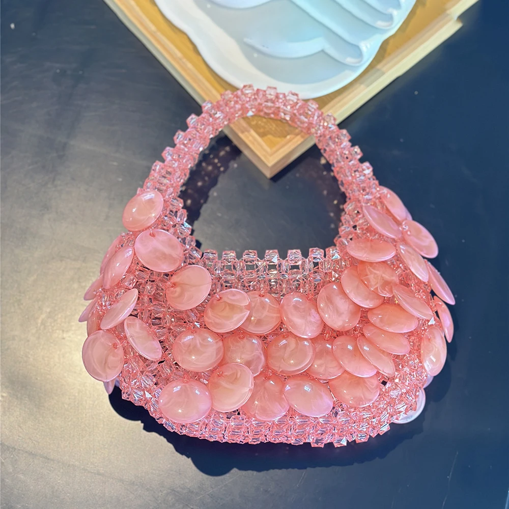 2026 New Acrylic Bead Round Women's Bags Ins Design Handmade Handbags for Women Personalized Customized Party Dinner Ladies Bag
2026 New Acrylic Bead Round Women's Bags Ins Design Handmade Handbags for Women Personalized Customized Party Dinner Ladies Bag
