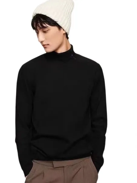 Men's High Collar Knitted Sweater Pure Color Base Layer irt Autumn Winter Faionable Comfortable Breathable Warm Wool Blend
Men's High Collar Knitted Sweater Pure Color Base Layer irt Autumn Winter Faionable Comfortable Breathable Warm Wool Blend