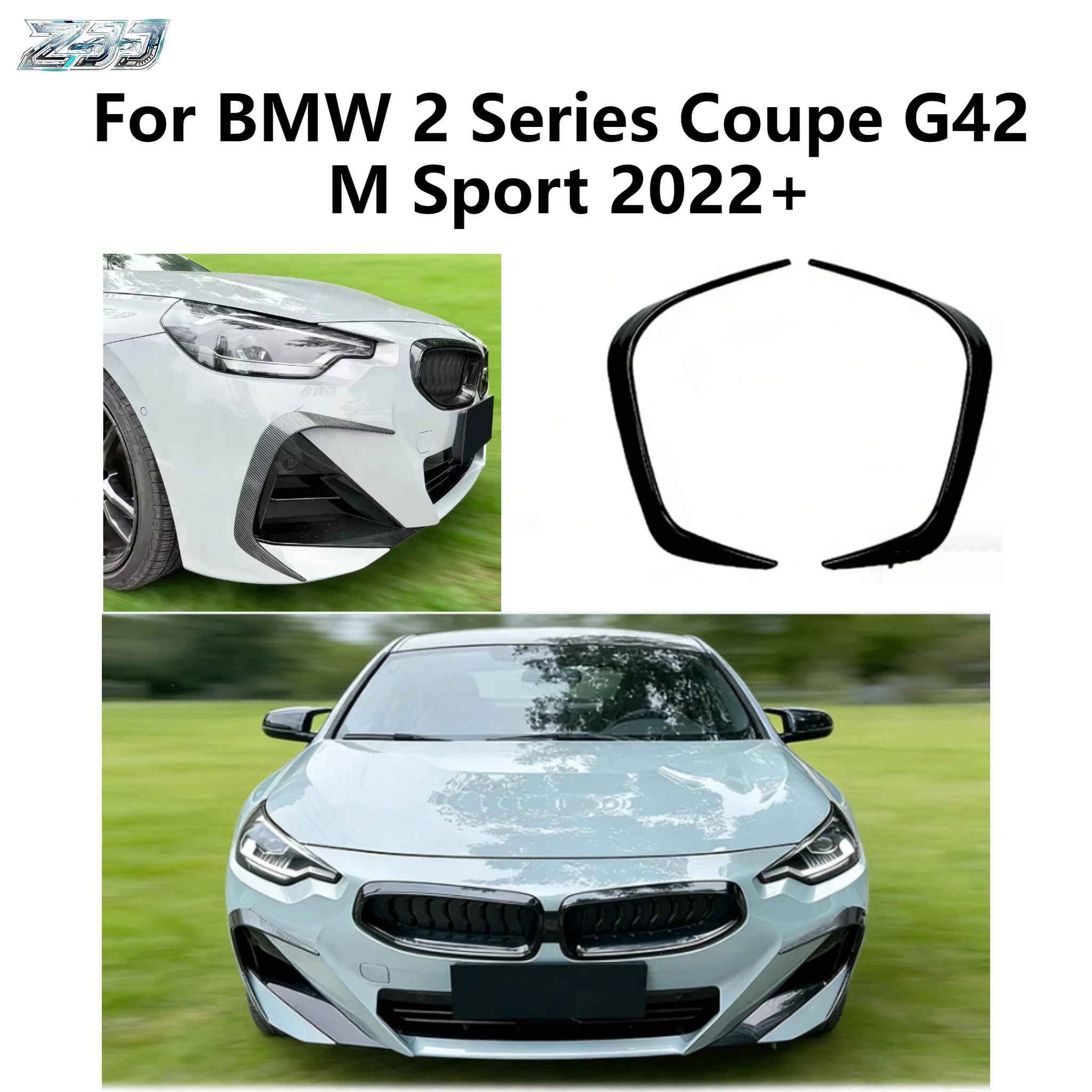 For BMW 2 Series Coupe G42 M Sport 2022+ Front Bumper Cover Wind Knife ABS Glossy Black Fog Lamp Trim Blade Trim Light Car Parts
For BMW 2 Series Coupe G42 M Sport 2022+ Front Bumper Cover Wind Knife ABS Glossy Black Fog Lamp Trim Blade Trim Light Car Parts