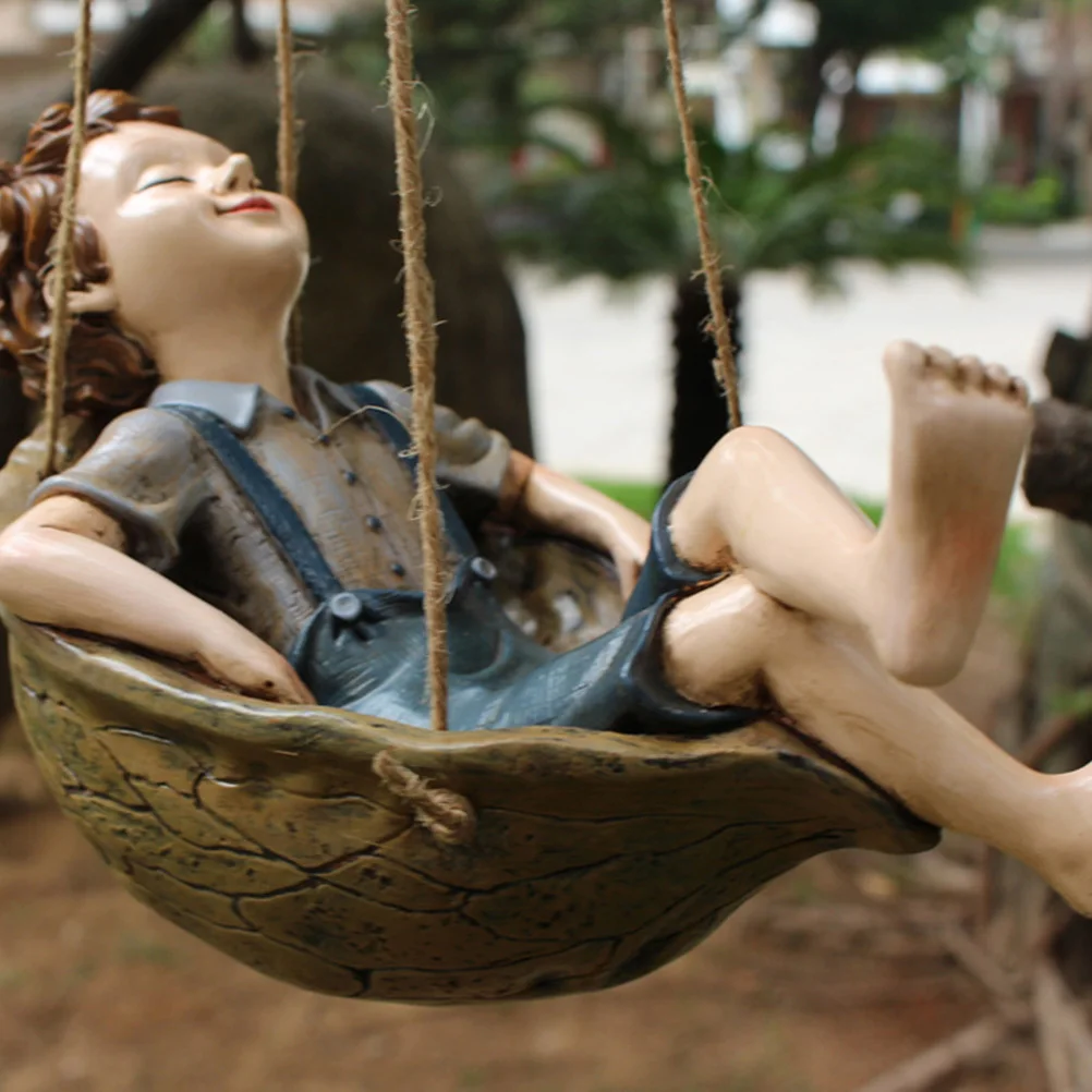 Resin Swing Garden Hanging Ornament Pendant Outdoor Decoration Hand-painted
Resin Swing Garden Hanging Ornament Pendant Outdoor Decoration Hand-painted