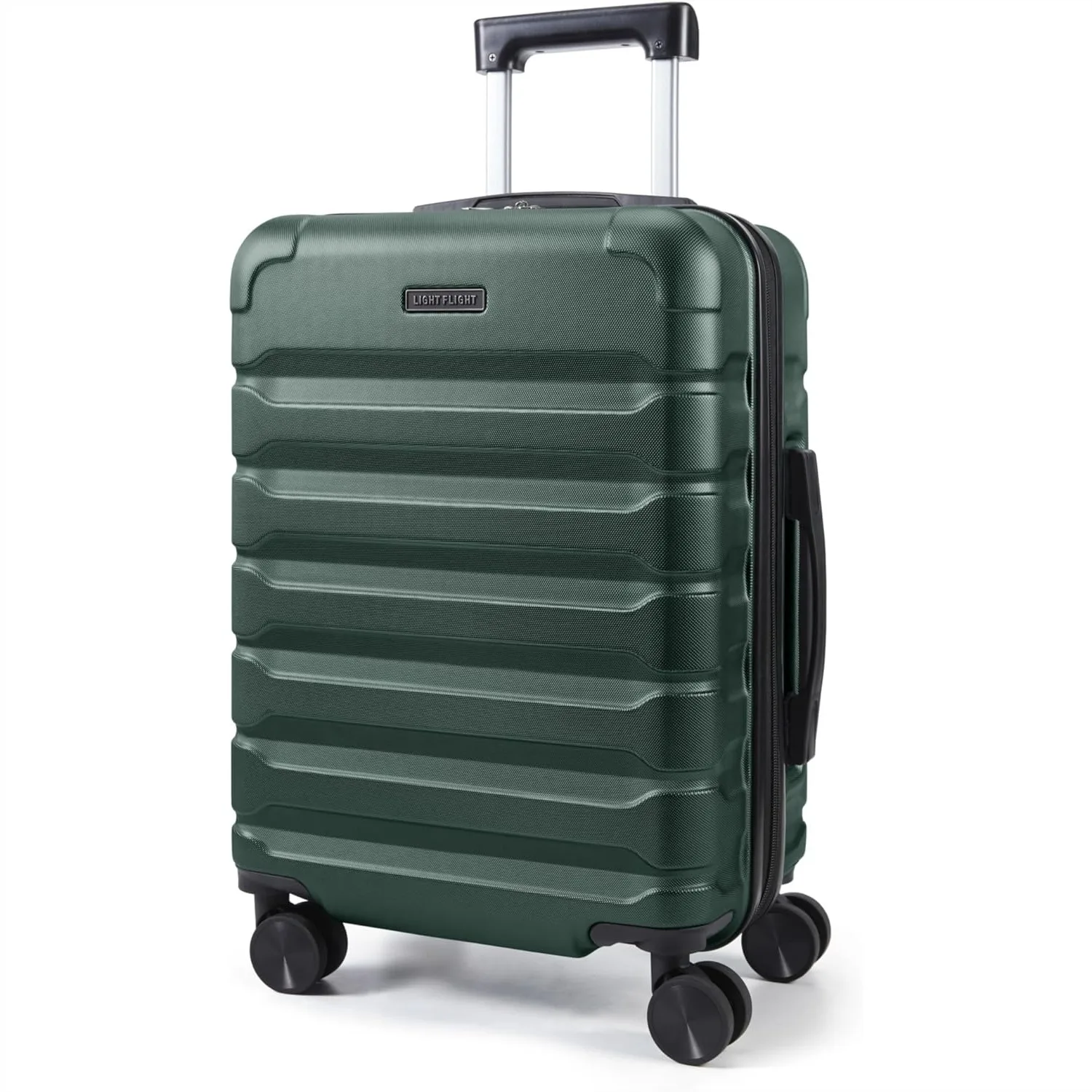 20 Inch Carry On Luggage with 360° Spinner Wheels and Telescopic Handle, Deep Green
20 Inch Carry On Luggage with 360° Spinner Wheels and Telescopic Handle, Deep Green