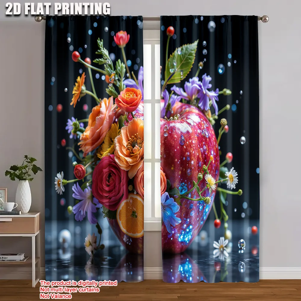 2pc, Curtain Flower apple Light Filter Festive Holiday Suitable for bedroom and living room decoration
2pc, Curtain Flower apple Light Filter Festive Holiday Suitable for bedroom and living room decoration