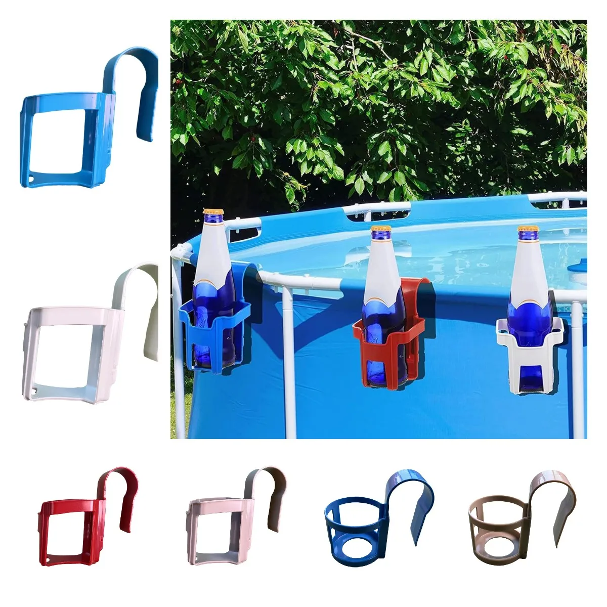 Plastic Water Cup Hanging Holder Swimming Pool Container Hook for Above Swimming Pool Side Beverage Drinks Beer Storage Shelf
Plastic Water Cup Hanging Holder Swimming Pool Container Hook for Above Swimming Pool Side Beverage Drinks Beer Storage Shelf