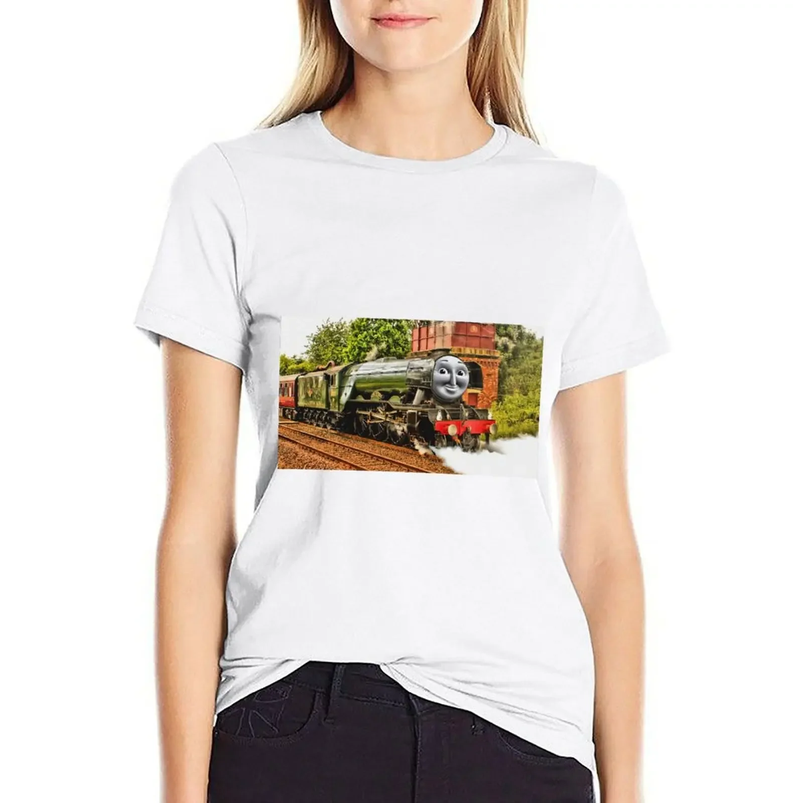 Flying Scotsman visits the Island of Sodor T-Shirt anime Aesthetic clothing graphic t-shirts for Women
Flying Scotsman visits the Island of Sodor T-Shirt anime Aesthetic clothing graphic t-shirts for Women