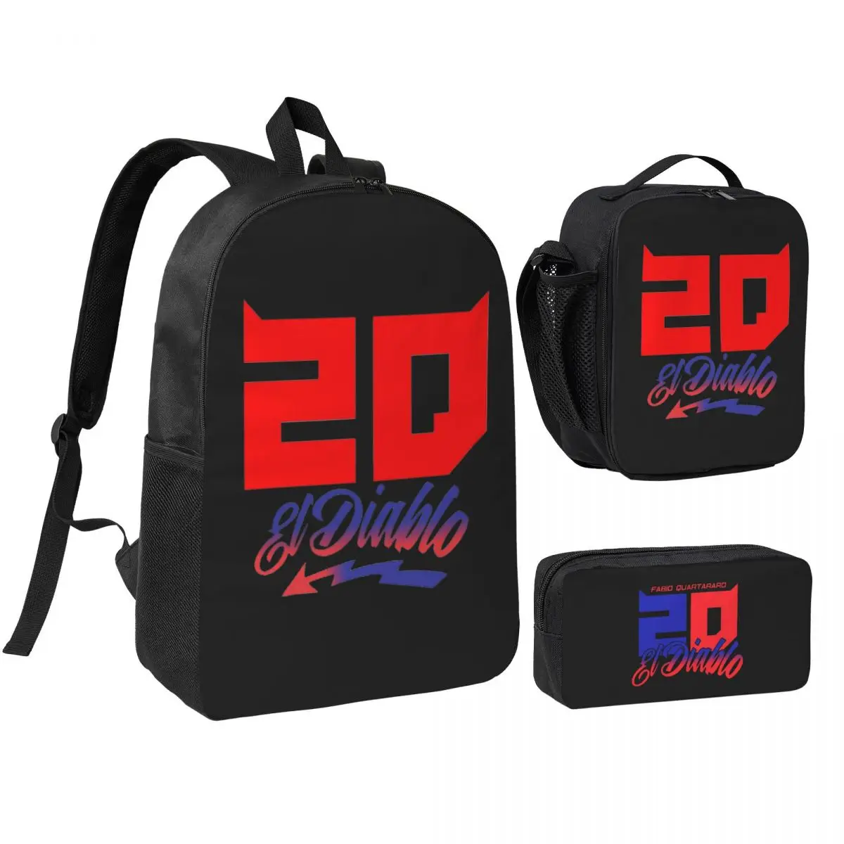 Fabio Quartararo 20 Backpack Student Boys Girls BookBag School Bag Computer Shoulder Bags 3ps Insulated Lunch Bag Pencil Case
Fabio Quartararo 20 Backpack Student Boys Girls BookBag School Bag Computer Shoulder Bags 3ps Insulated Lunch Bag Pencil Case