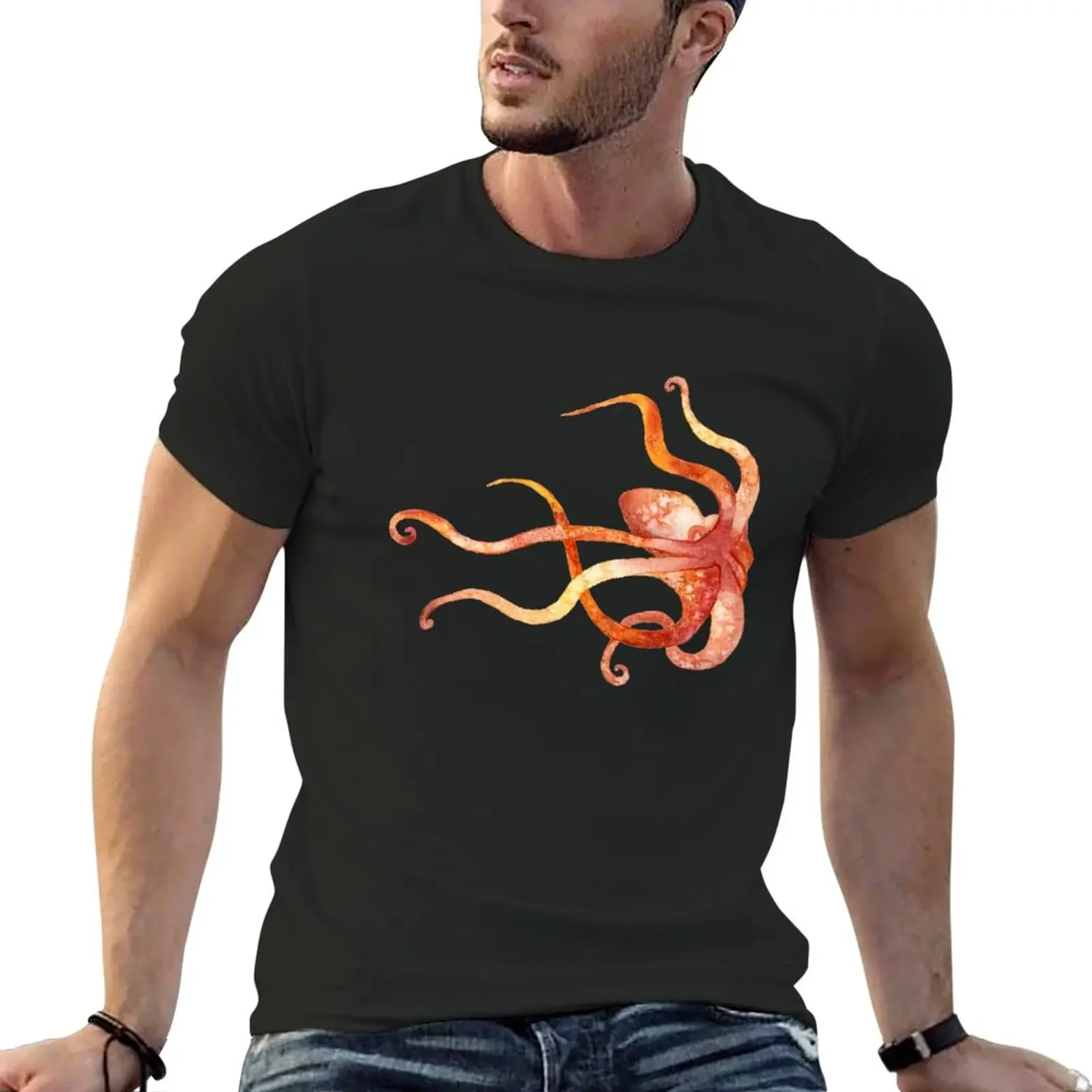Watercolor Octopus - Red and Orange T-Shirt new edition funnys oversizeds sports fans men workout shirt
Watercolor Octopus - Red and Orange T-Shirt new edition funnys oversizeds sports fans men workout shirt