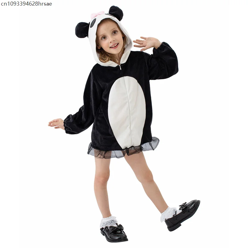 Cute Girls Giant Panda Costume Kids Book Week Fancy Dress Costume Hooded Panda Dress for Child School Performance Role Play
Cute Girls Giant Panda Costume Kids Book Week Fancy Dress Costume Hooded Panda Dress for Child School Performance Role Play