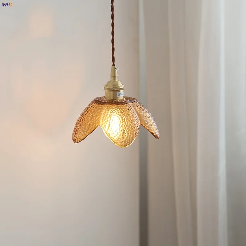 IWHD Amber Glass LED Pendant Light Fixture Bedroom Kitchen Dining Room Nordic Modern Copper Socket Wire Adjustable Hanging Lamp
IWHD Amber Glass LED Pendant Light Fixture Bedroom Kitchen Dining Room Nordic Modern Copper Socket Wire Adjustable Hanging Lamp