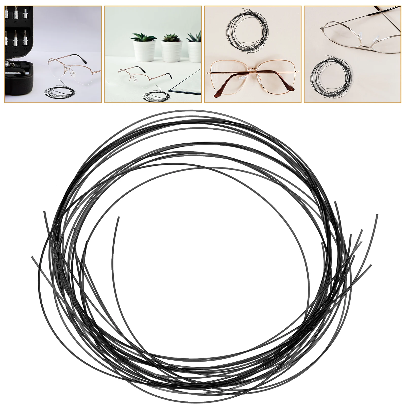 Glasses Repair Threads 6 Number Black Nylon Strings for Half Rim Glasses Lightweight Maintenance Tools Fixing Supplies
Glasses Repair Threads 6 Number Black Nylon Strings for Half Rim Glasses Lightweight Maintenance Tools Fixing Supplies
