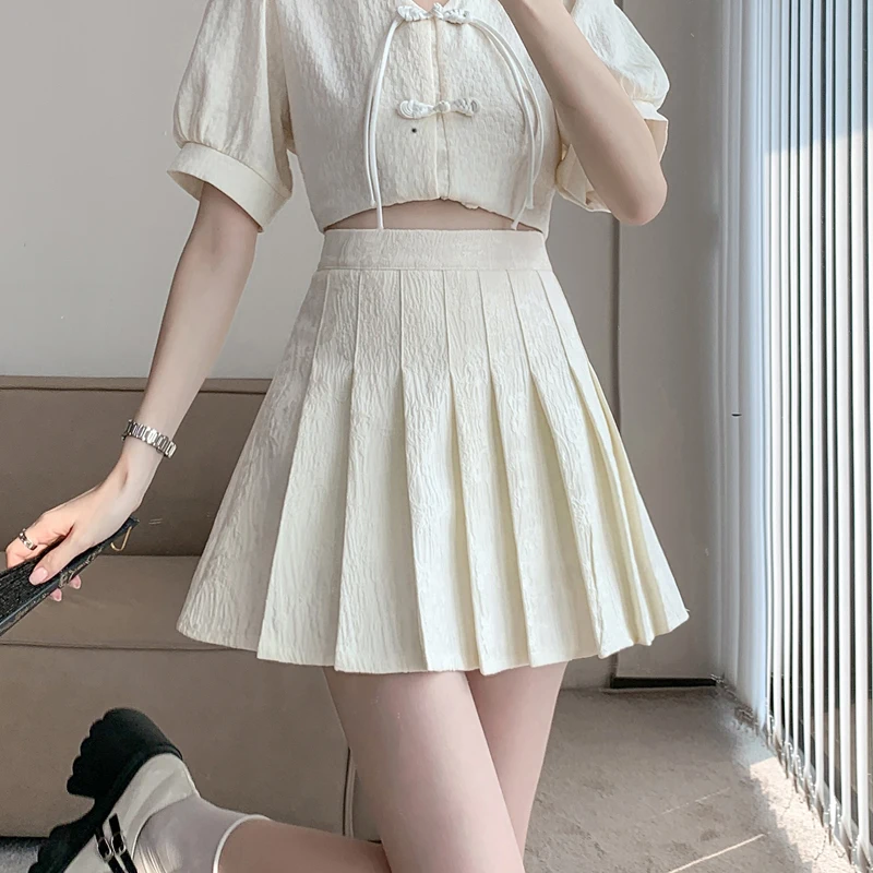 Fashion Women Skirt Preppy Style Solid Skirts High Waist Chic Student Pleated Skirt Harajuku Uniforms Ladies Girls Dance Skirts
Fashion Women Skirt Preppy Style Solid Skirts High Waist Chic Student Pleated Skirt Harajuku Uniforms Ladies Girls Dance Skirts