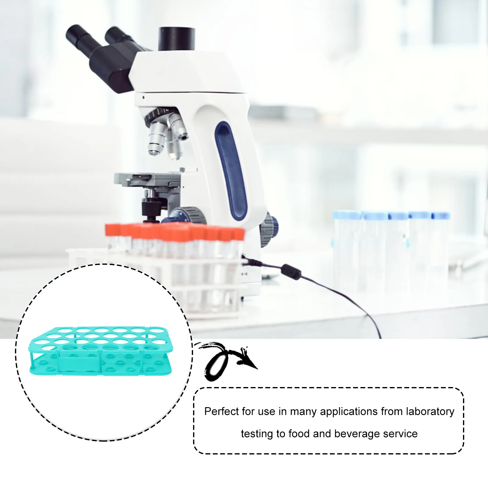 50ml 25 Tool Test Holder Rack Plastic Tube Bracket Lab Tool Test Tube Holder Shelf Storage Stand
50ml 25 Tool Test Holder Rack Plastic Tube Bracket Lab Tool Test Tube Holder Shelf Storage Stand