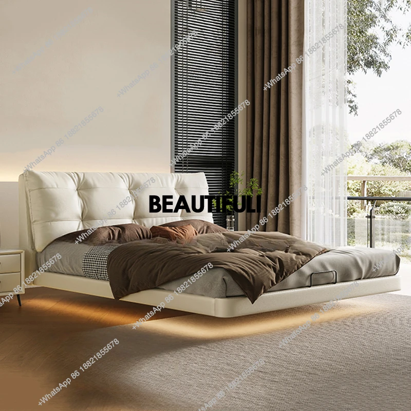 Итальянская кожаная двуспальная кровать, светильники для хранения, роскошный отель, лофт, королевские кровати, двойное плавающее облако, современная мебель для спальни Cama De Casal
Итальянская кожаная двуспальная кровать, светильники для хранения, роскошный отель, лофт, королевские кровати, двойное плавающее облако, современная мебель для спальни Cama De Casal