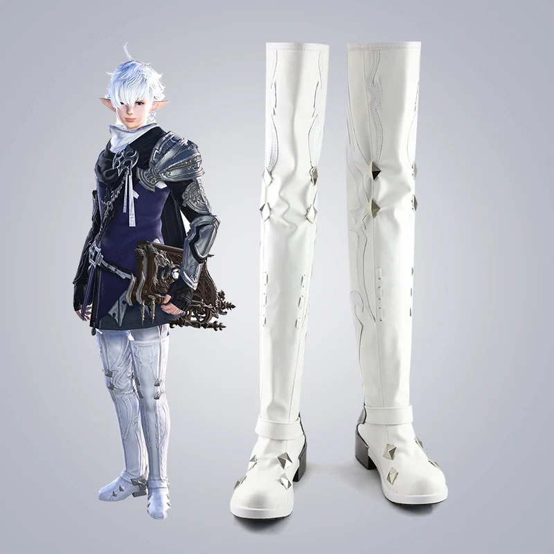 Final Fantasy Alphinaud Leveilleur Cosplay White Boots Man Halloween Carnival Shoes
Final Fantasy Alphinaud Leveilleur Cosplay White Boots Man Halloween Carnival Shoes