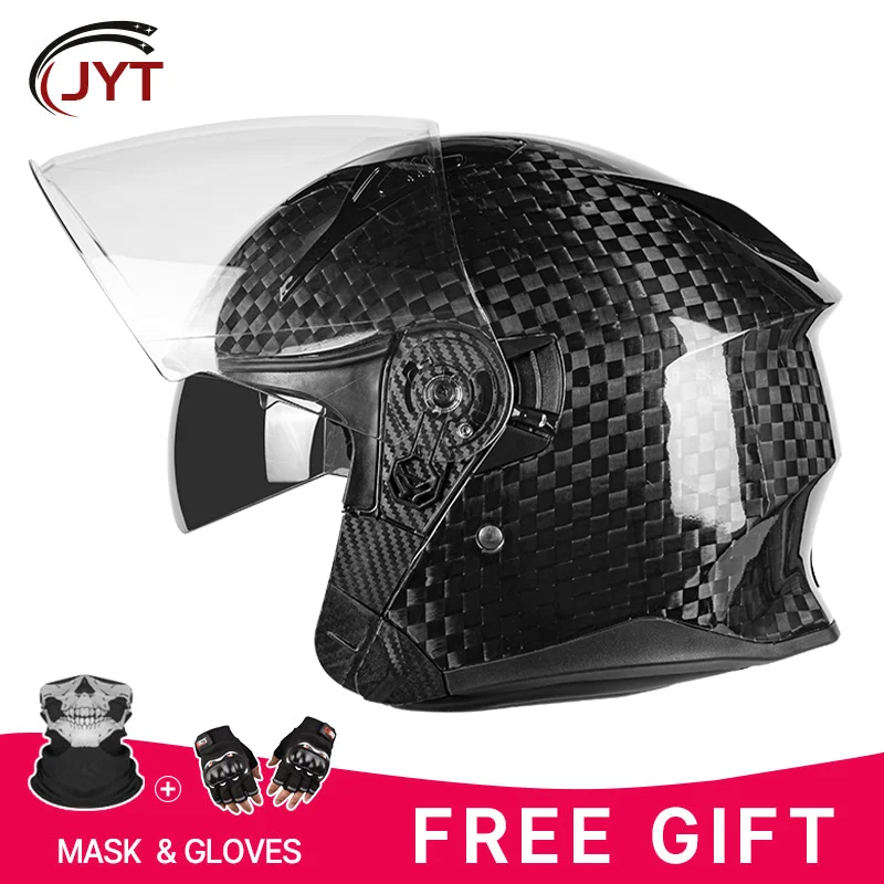 Luxury 12K Carbon Fiber Motorbike Helmet 3/4 Open Face Jet Style with Inner Sun Shield Lightweight Breathable Riding Gear
Luxury 12K Carbon Fiber Motorbike Helmet 3/4 Open Face Jet Style with Inner Sun Shield Lightweight Breathable Riding Gear