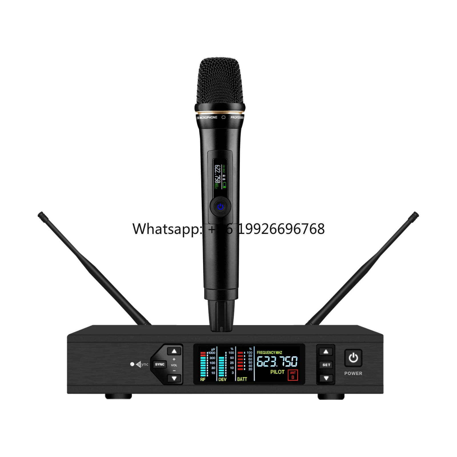 Professional Lavalie Handheld Microphone with XLR Connector UHF Wireless True Diversity for Stage Performance Conference Use
Professional Lavalie Handheld Microphone with XLR Connector UHF Wireless True Diversity for Stage Performance Conference Use