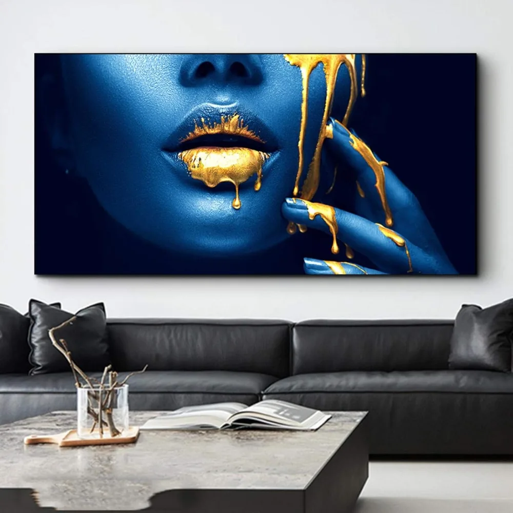 1 Piece of Frameless Fashion Luxury Women's Lips High-end Poster Modern Popular Mural Living Room Decor Canvas Painting Print
1 Piece of Frameless Fashion Luxury Women's Lips High-end Poster Modern Popular Mural Living Room Decor Canvas Painting Print
